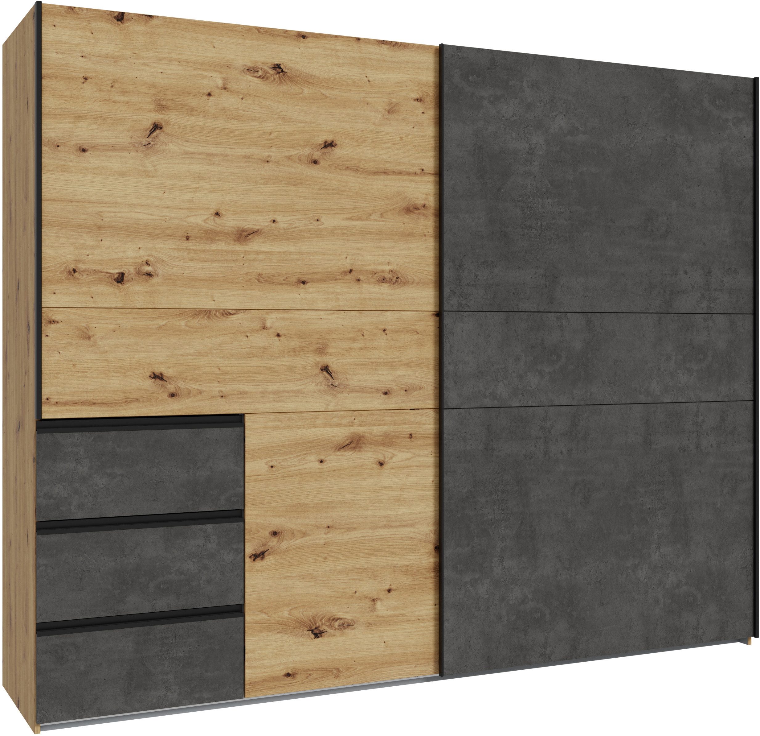 FORTE Schwebetürenschrank Schwebetürenschrank, Stauraum, Schubkästen, erhäl günstig online kaufen