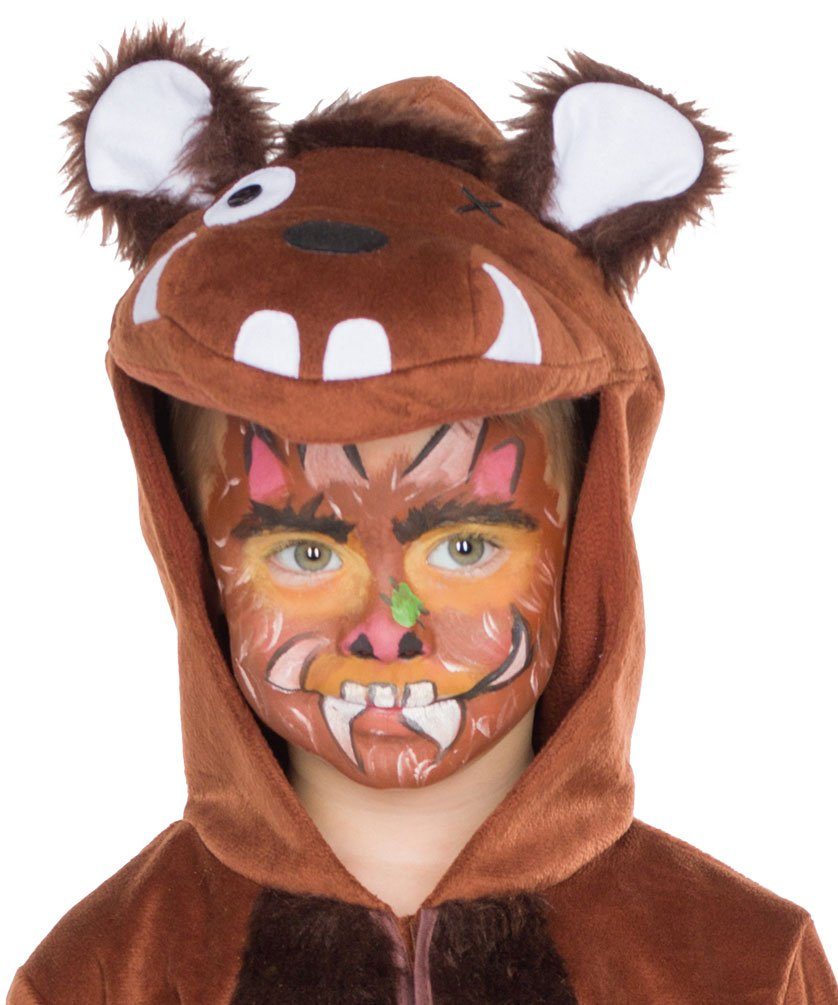 Karneval-Klamotten Monster-Kostüm Grüffelo Kinder Märchenkostüm, Kinderkostüm Oberteil mit Kapuze für Mädchen Jungen Tierkostüm