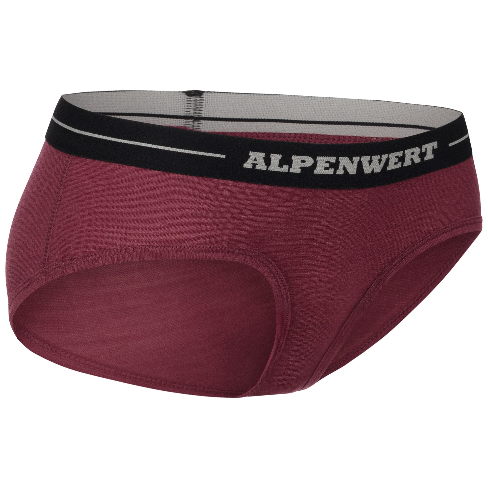 Alpenwert Slip Damen aus 100% Merinowolle – atmungsaktiv & komfortabel (Packung) Antibakteriell, Anti-Schweiß-Geruch, kein einschneiden