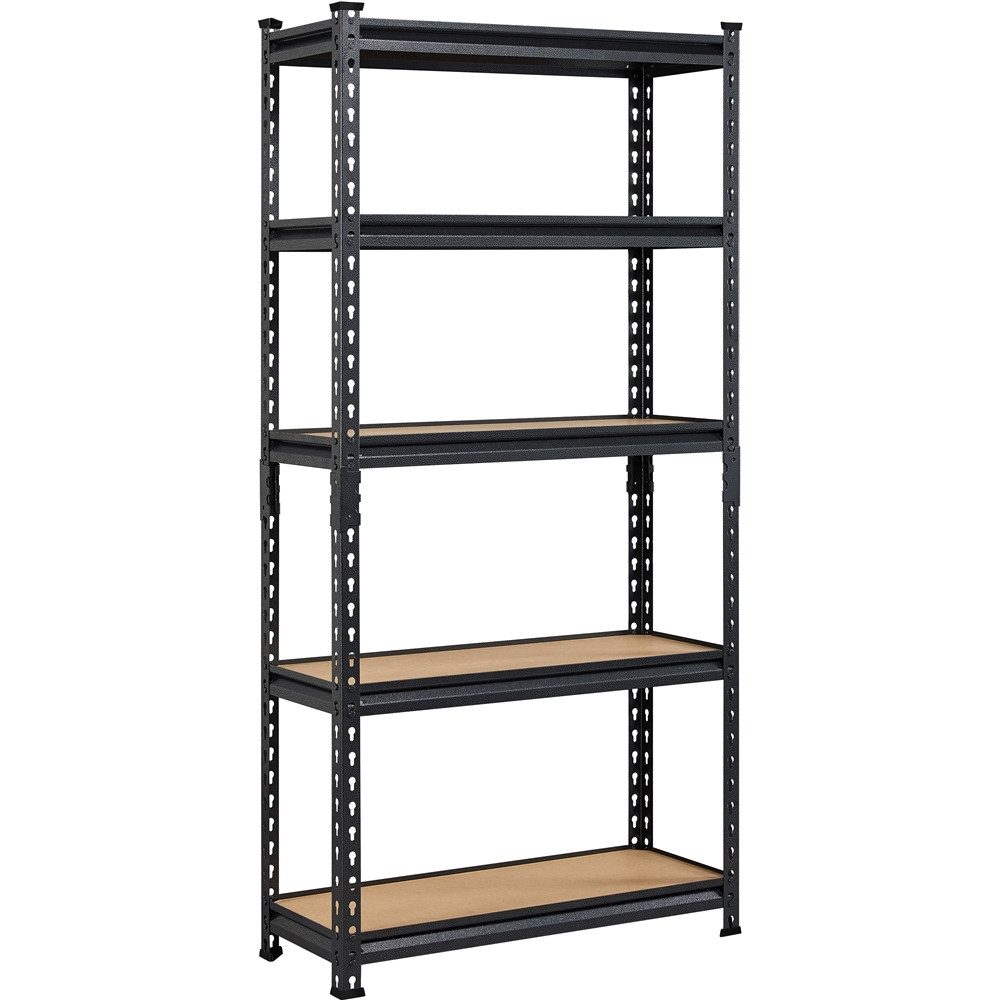 Yaheetech Standregal 75 x 30 x 153cm/90 x 30 x 180cm, Lagerregal Schwerlastregal Kellerregal mit verstellbaren MDF-Böden