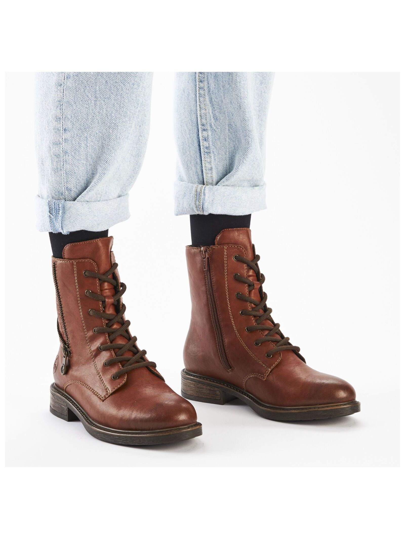 Rieker Rieker Stiefelette Lederimitat Schnürstiefelette günstig online kaufen