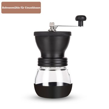 RefinedFlare Kaffeebereiter Manuelle Kaffeemühle mit Keramikmahlwerk