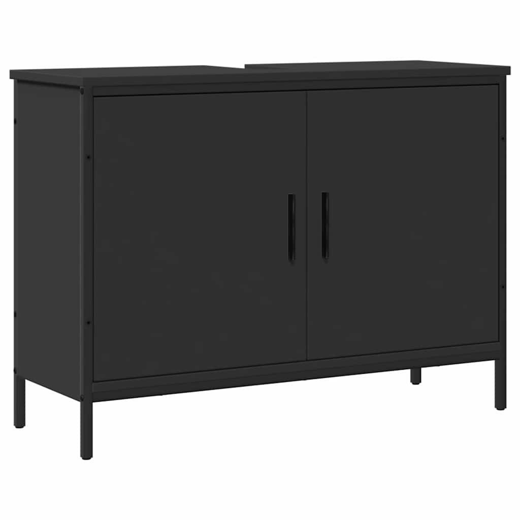 furnicato Waschbeckenschrank Waschbeckenunterschrank Schwarz 80x30x60 cm Ho günstig online kaufen