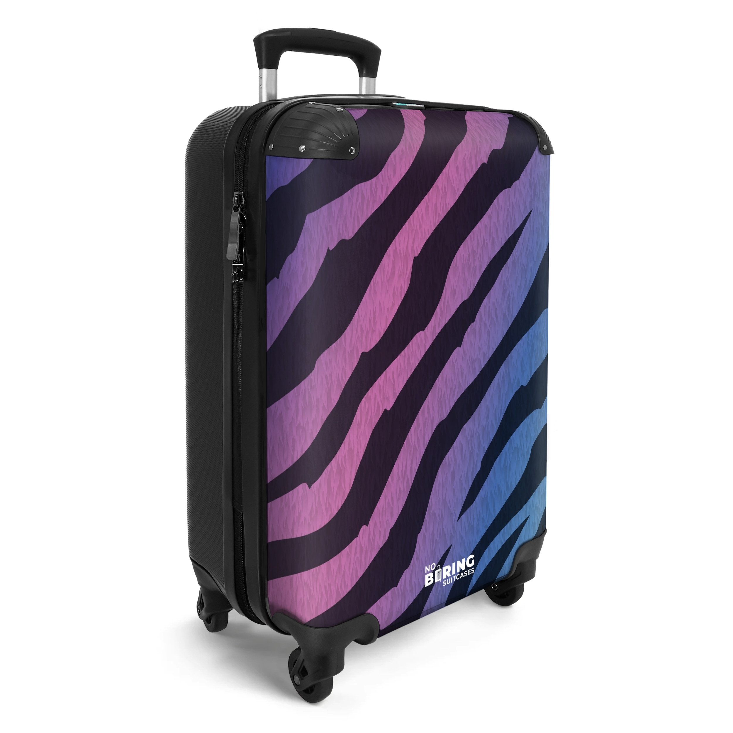 NoBoringSuitcases.com© Hartschalen-Trolley Bunter Zebradruck 55x35x20cm, 4 günstig online kaufen