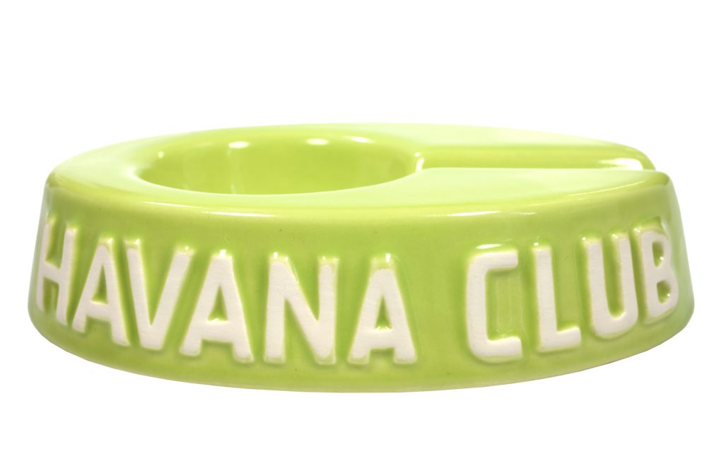 meytrade Aschenbecher Zigarren Ascher Havana Club grün, runde Form