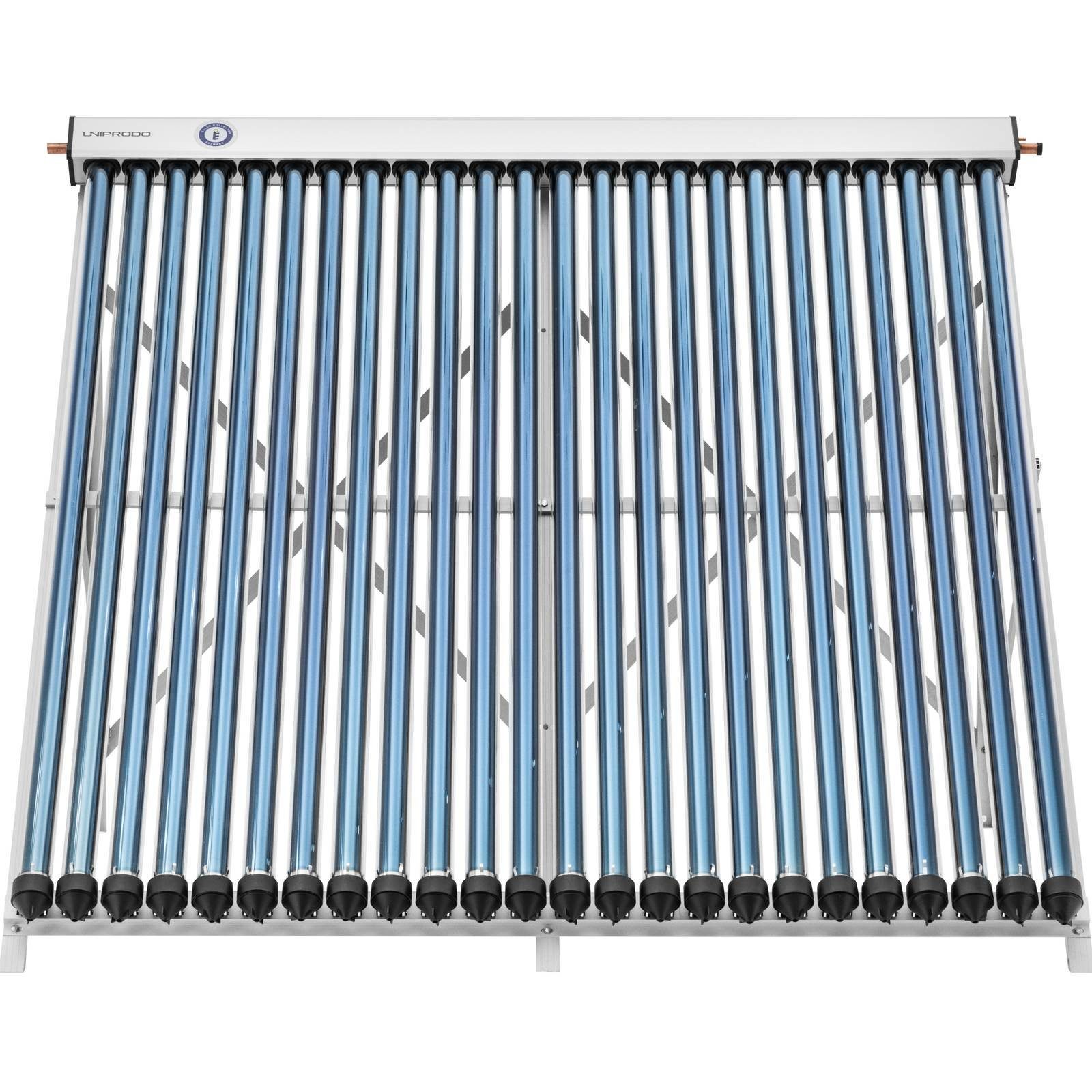 Uniprodo Vakuumröhrenkollektor 24 Röhren - 1,92m² Für 200-240 Liter Warmwasser