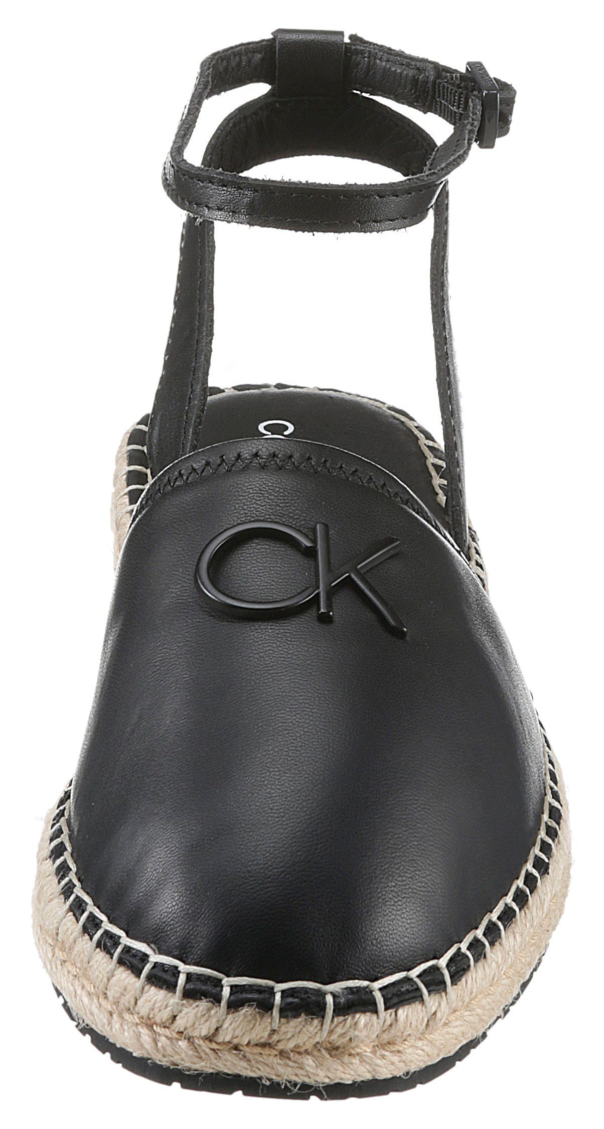 Calvin Klein mit verstellbarem ELDA Riemchensandale Riemchen schwarz 10L