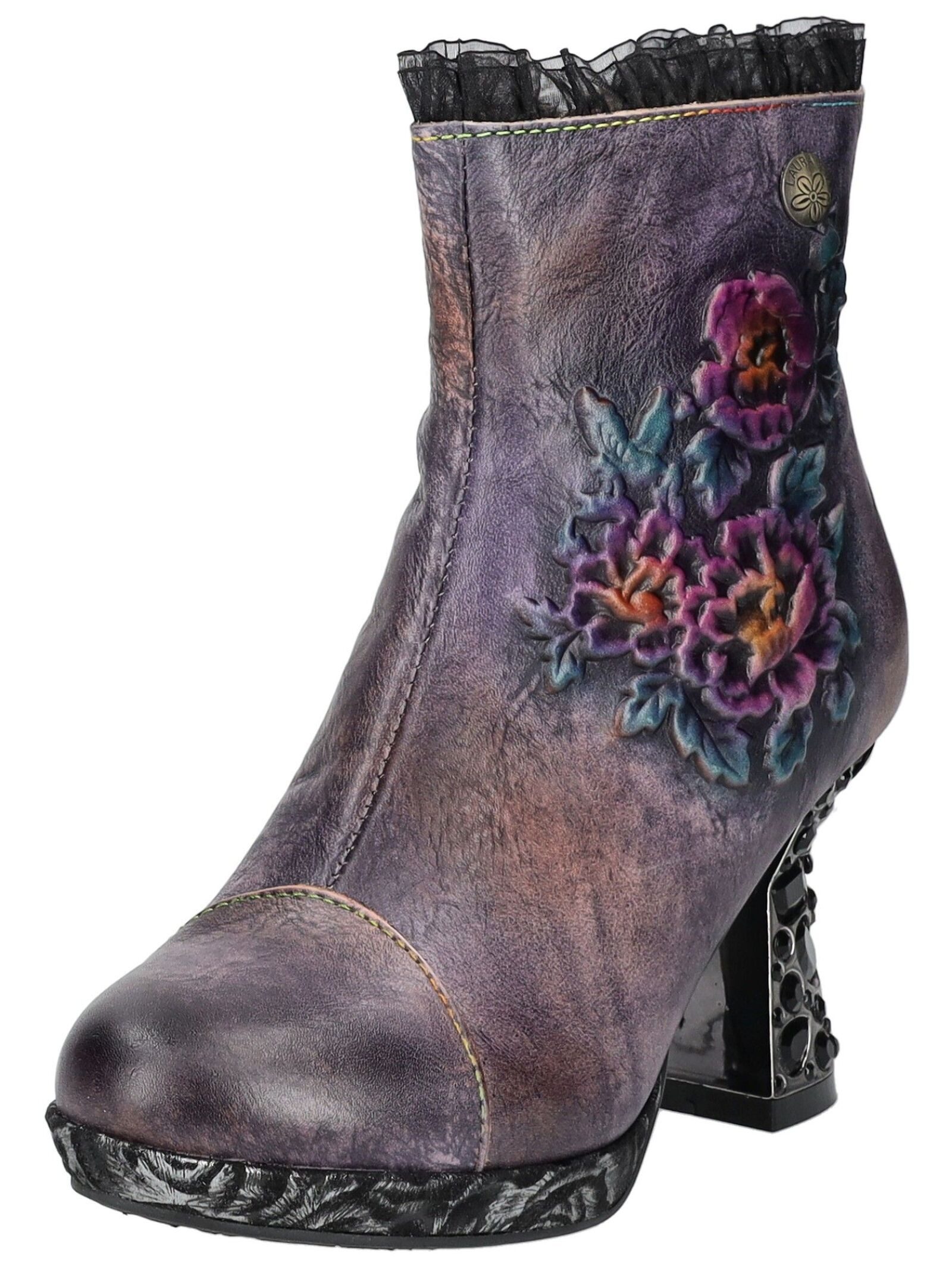 LAURA VITA Stiefelette Leder High-Heel-Stiefelette günstig online kaufen