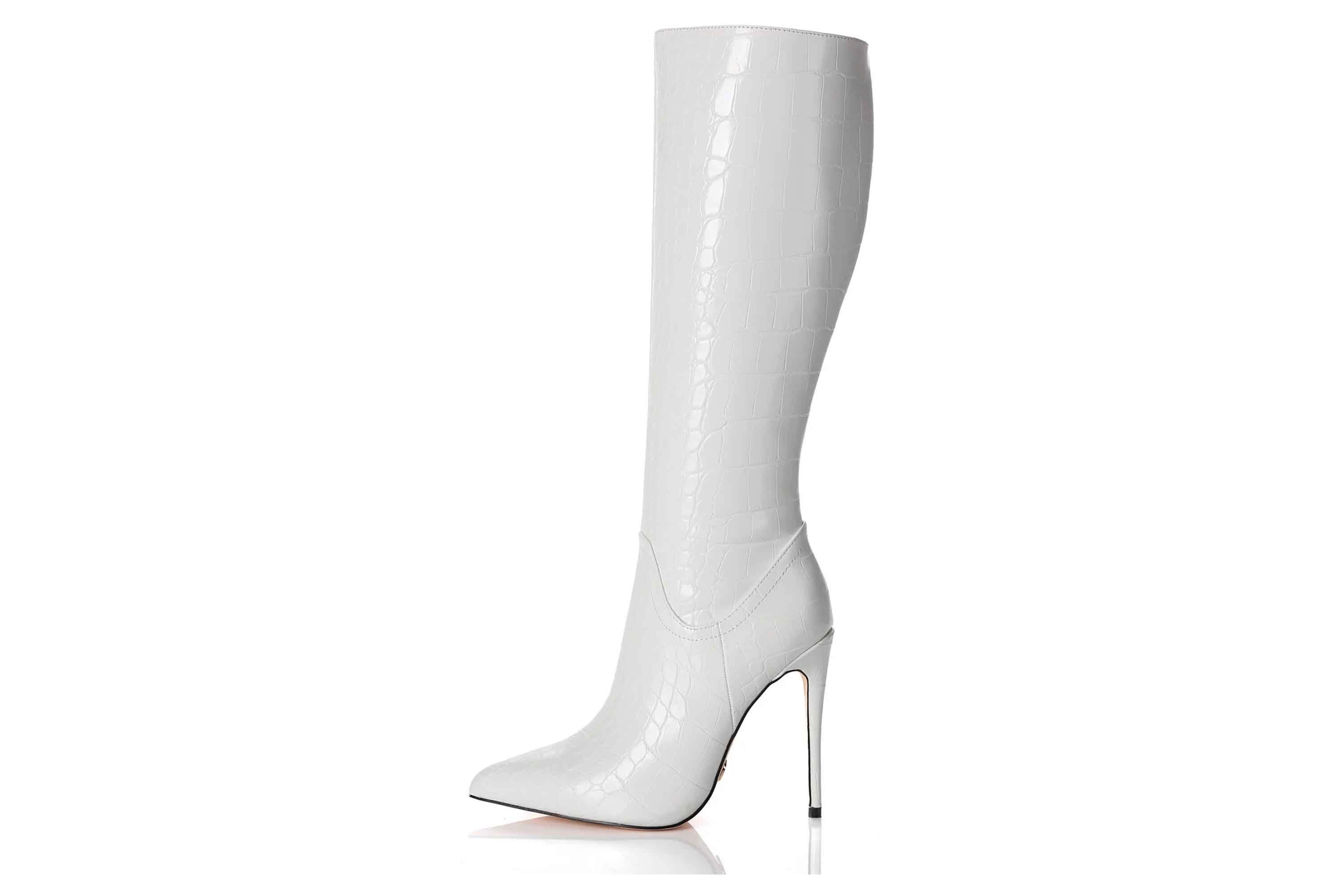 Giaro [D2C] MILA WHITE CROCK Сапоги