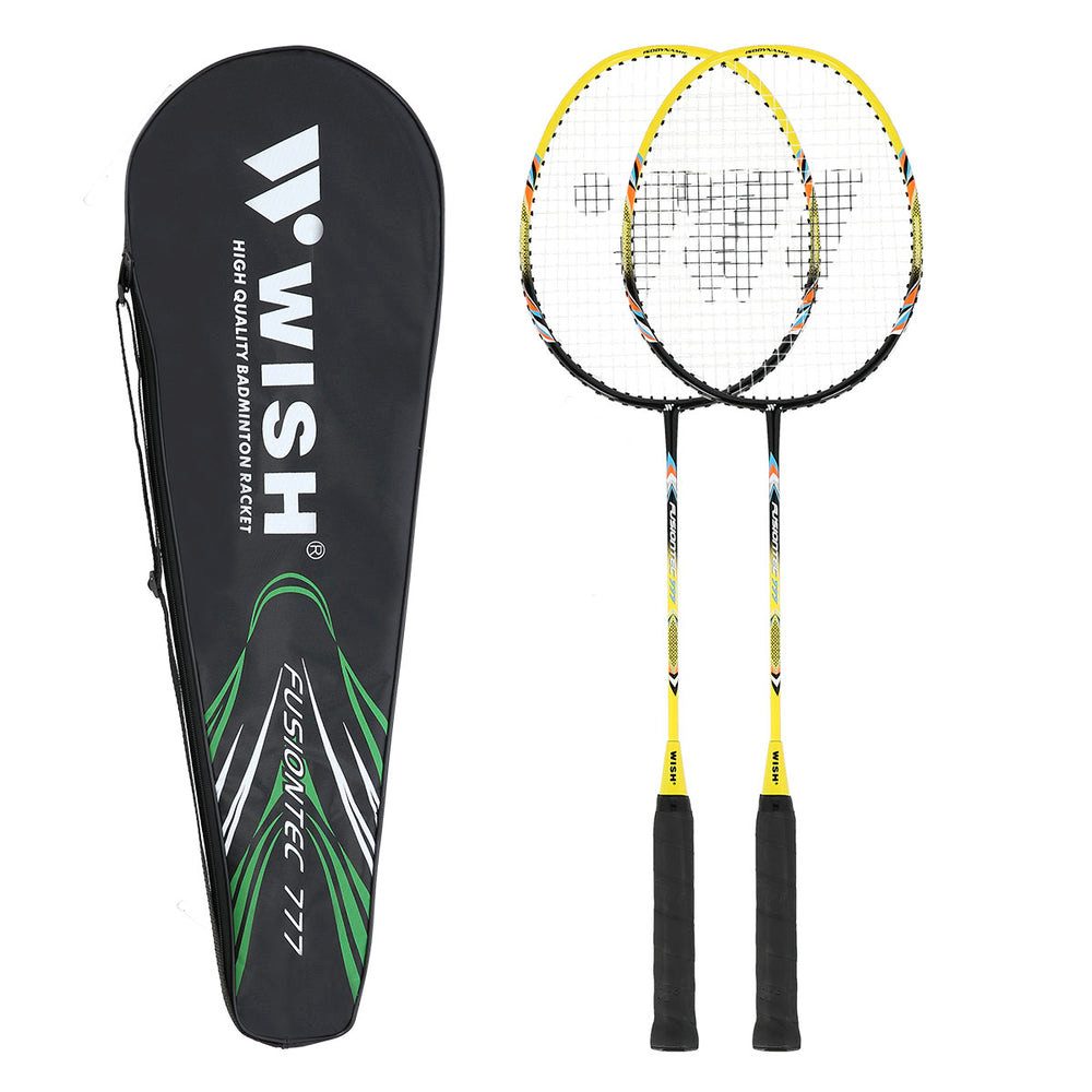 Badmintonschläger Federballschläger Doppelset Freizeitschläger
