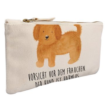 Mr. & Mrs. Panda Kosmetiktasche Hund flauschig - Weiß - Geschenk, Kosmetikbeutel, kuschelig, Frauchen, Hundebesitzer, Tierliebhaber, Federmappe, Hunde, Kosmetiktasche, Hundespruch (1-tlg)