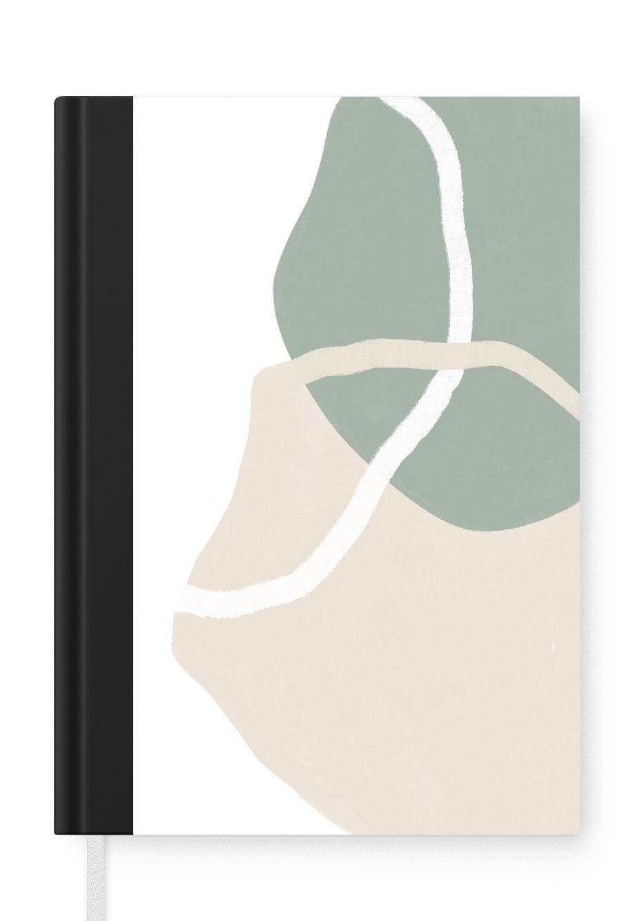 MuchoWow Notizbuch Minimalismus - Pastell - Gestaltung, Journal, Merkzettel, Tagebuch, Notizheft, A5, 98 Seiten, Haushaltsbuch