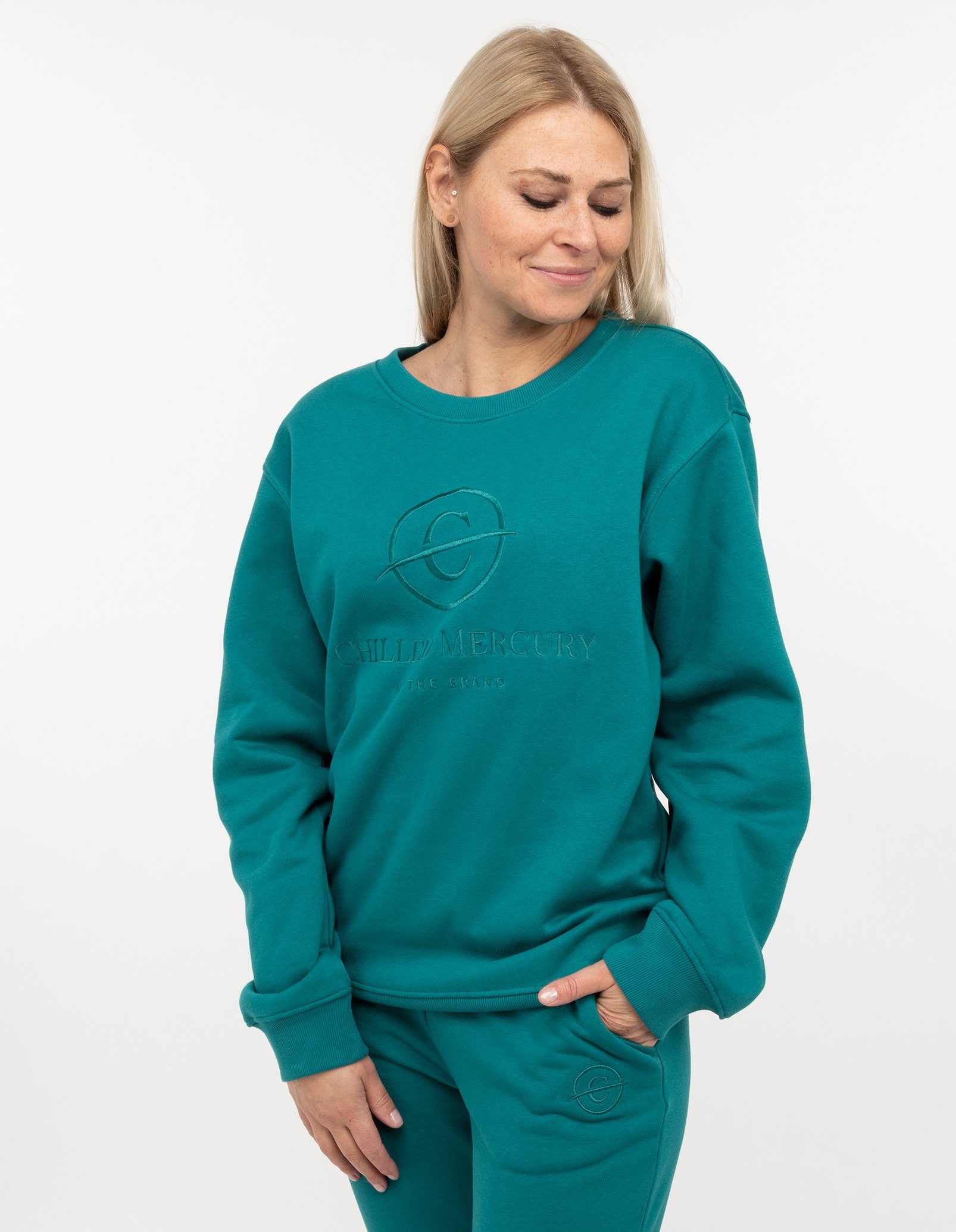 Damen Chilled Grün / Sweatshirt Pullover Mercury