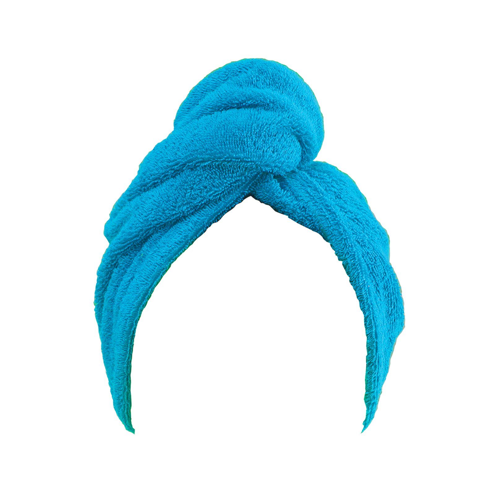 Kopfhandtuch Baumwolle 72x27 cm HOME Frottee Turban-Handtuch Türkis Haar-Turban CLASS COLLECTION