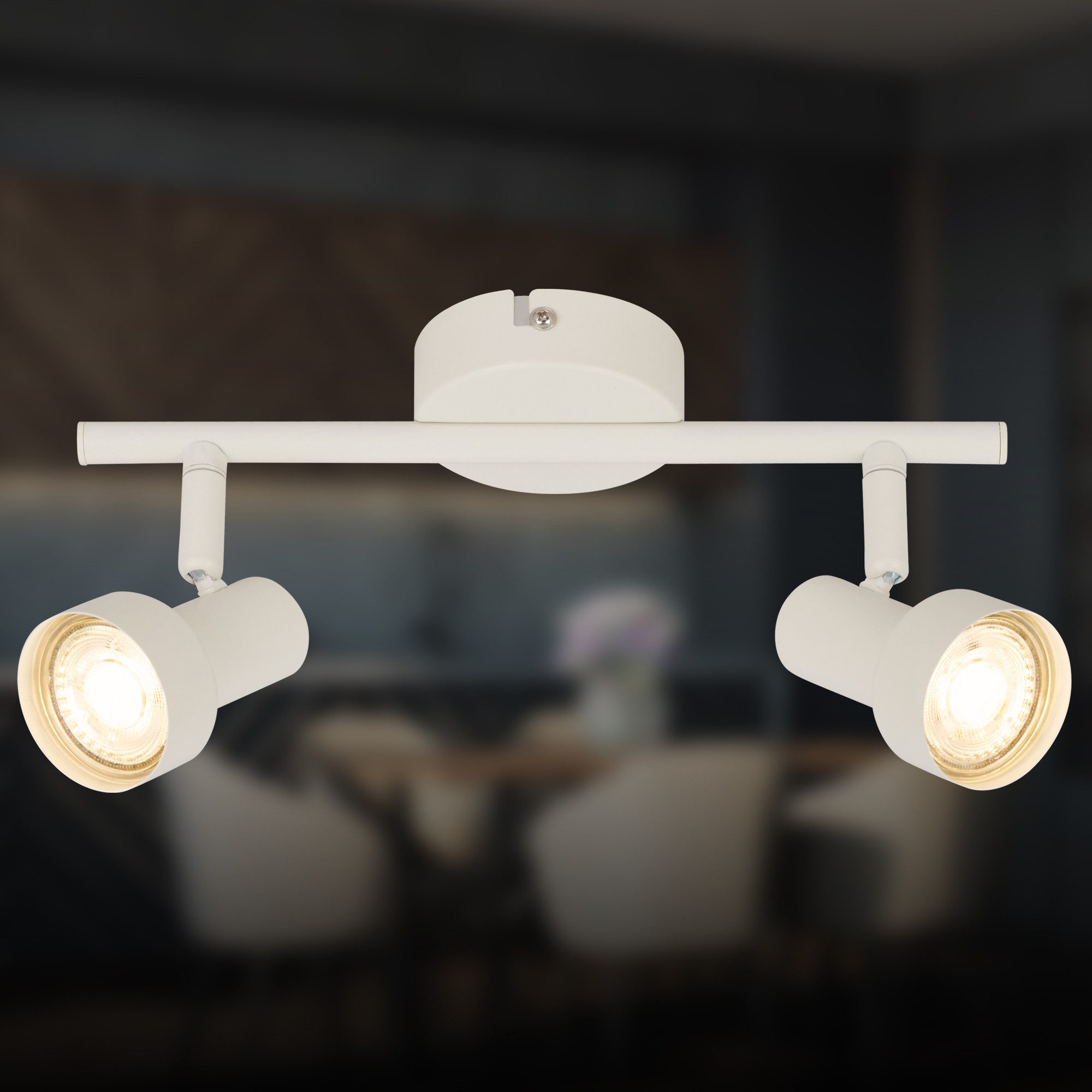 Briloner Leuchten Deckenspot LED Wandlampe Innen Wohnzimmer GU10, exkl. Leuchtmittel, ohne Leuchtmittel, 2700K - Extra - Warmweiß, Wandlampe, 12x8x12,3cm, Schwarz, max.40W, GU10, Innen, Wohnzimmer