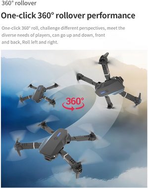 Battnot WiFi FPV RC Quadcopter, Schwerkraft Sensor, Flip mode Drohne (1080p HD, mit einer Taste One Taste Ruckkehr faltbar komplettset unter Anfänger)