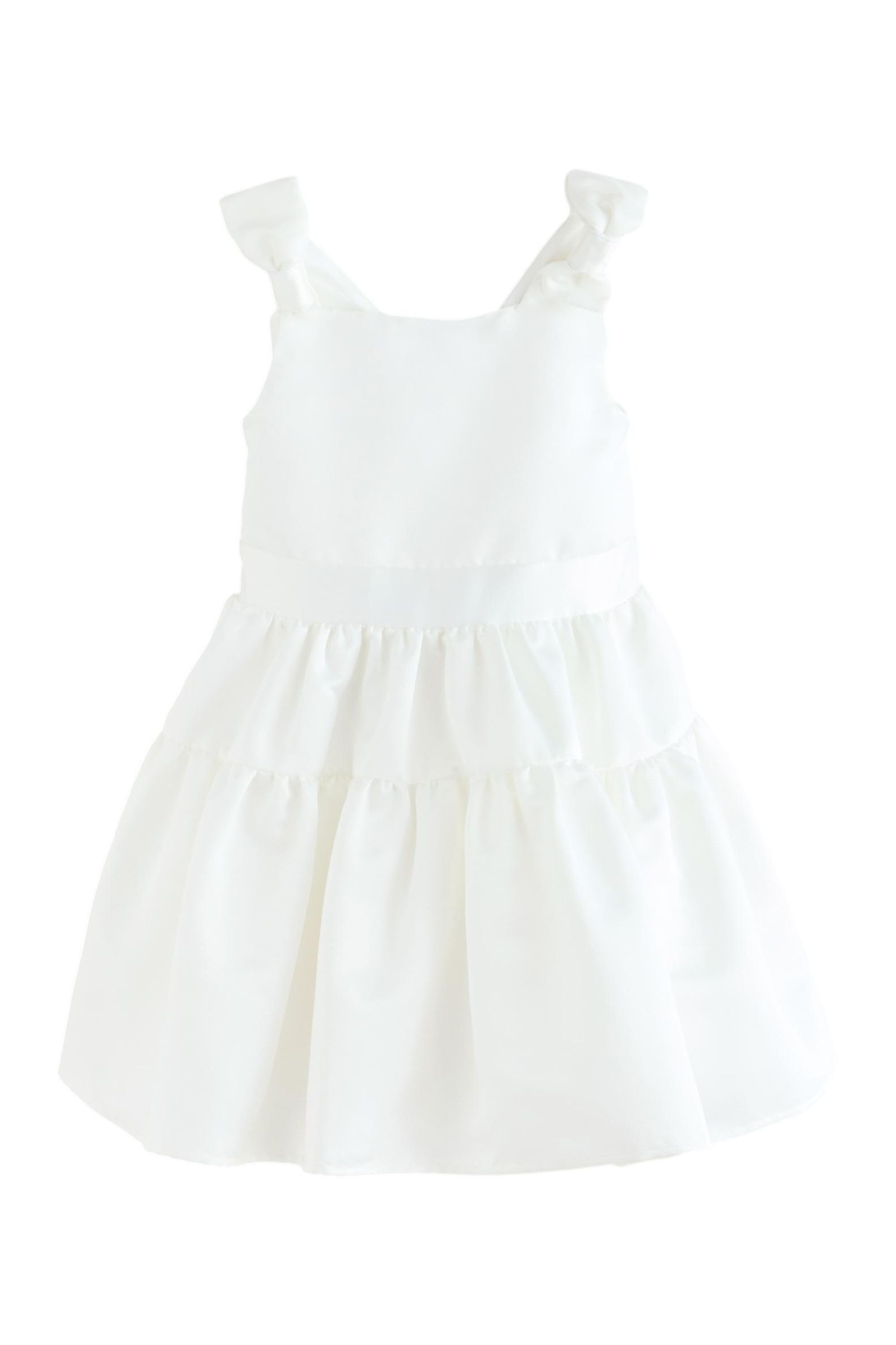 Satinkleid Laura Ashley Satinkleid mit Schleife hinten