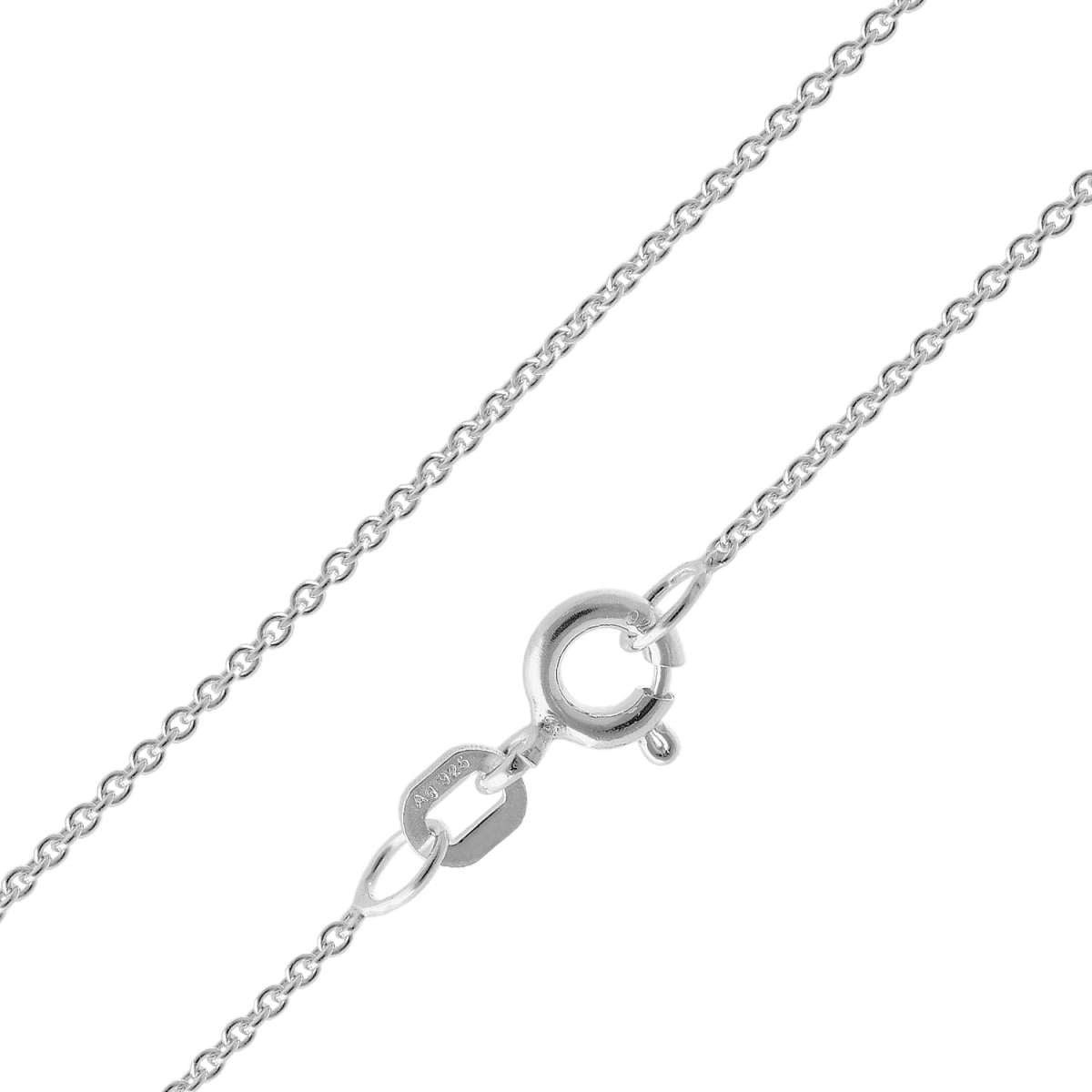 trendor Collier 15700, Feine Ankerkette 925 Silber Kette ohne Anhänger 1,1 mm