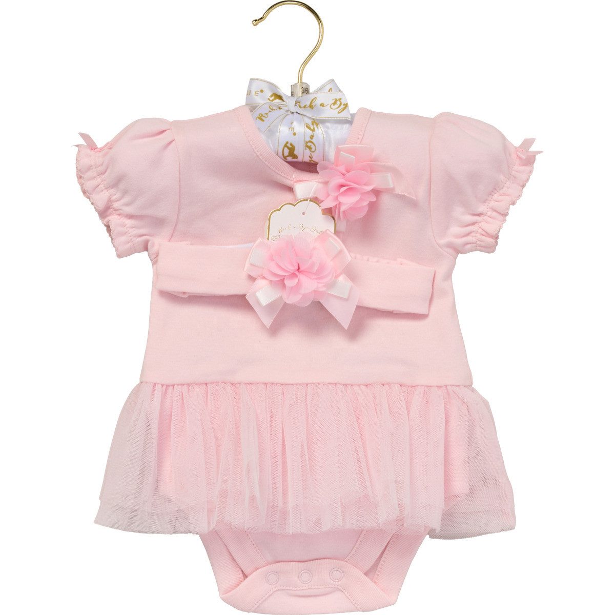 Rock a Bye Baby Boutique Kleid & Haarband Schleife Mädchen (2-tlg)