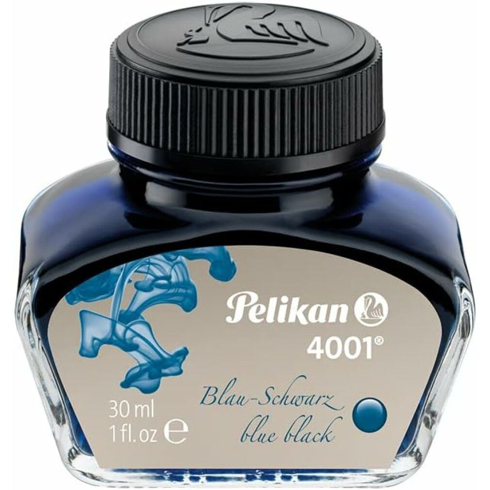 Pelikan Tinte 400178 30Ml Blau- Schwarz Tintenglas