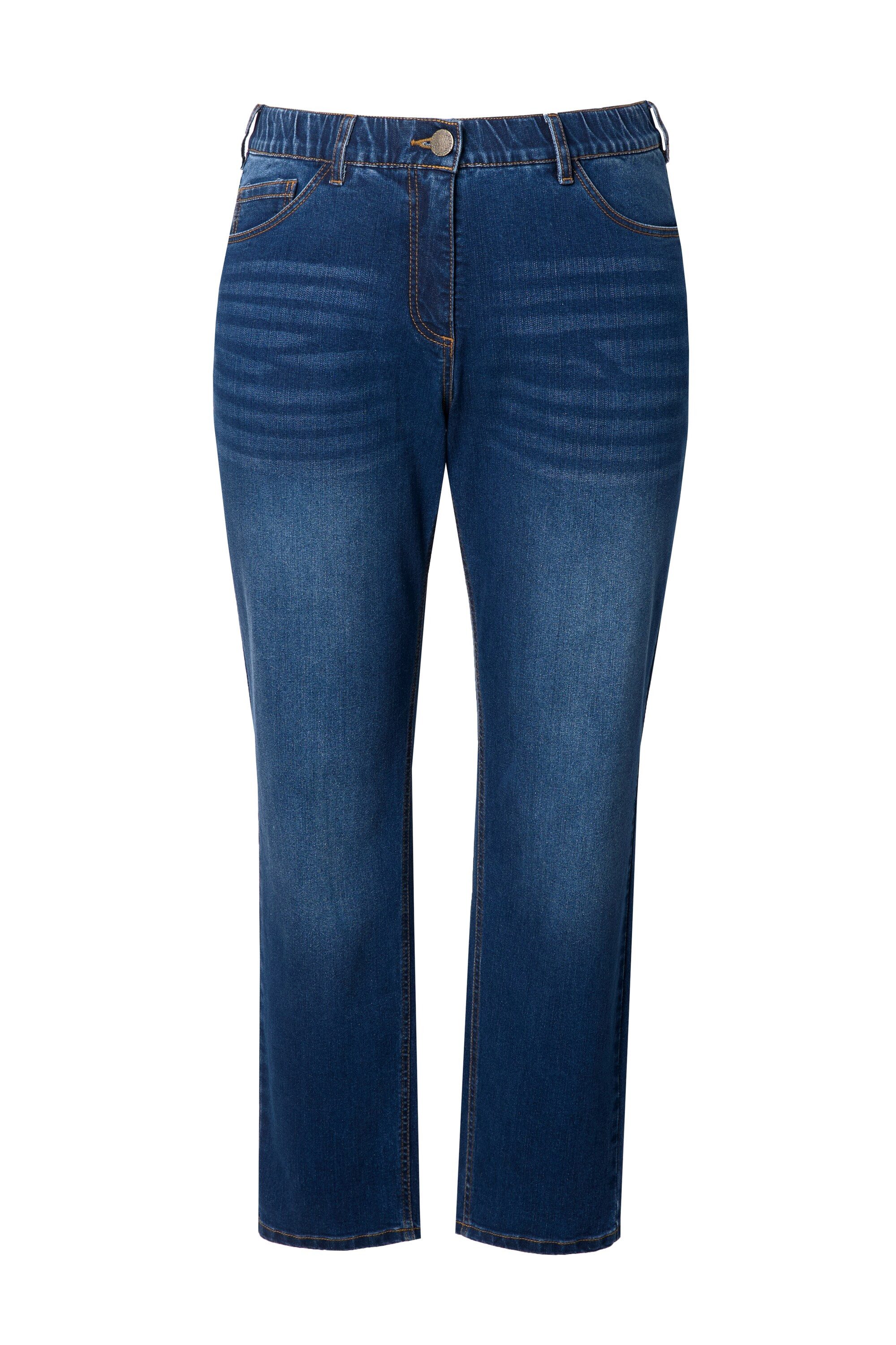 Ulla Popken Regular-fit-Jeans Boyfriend-Jeans 5-Pocket-Schnitt Komfortbund Bestseller – Bild 2 von 4