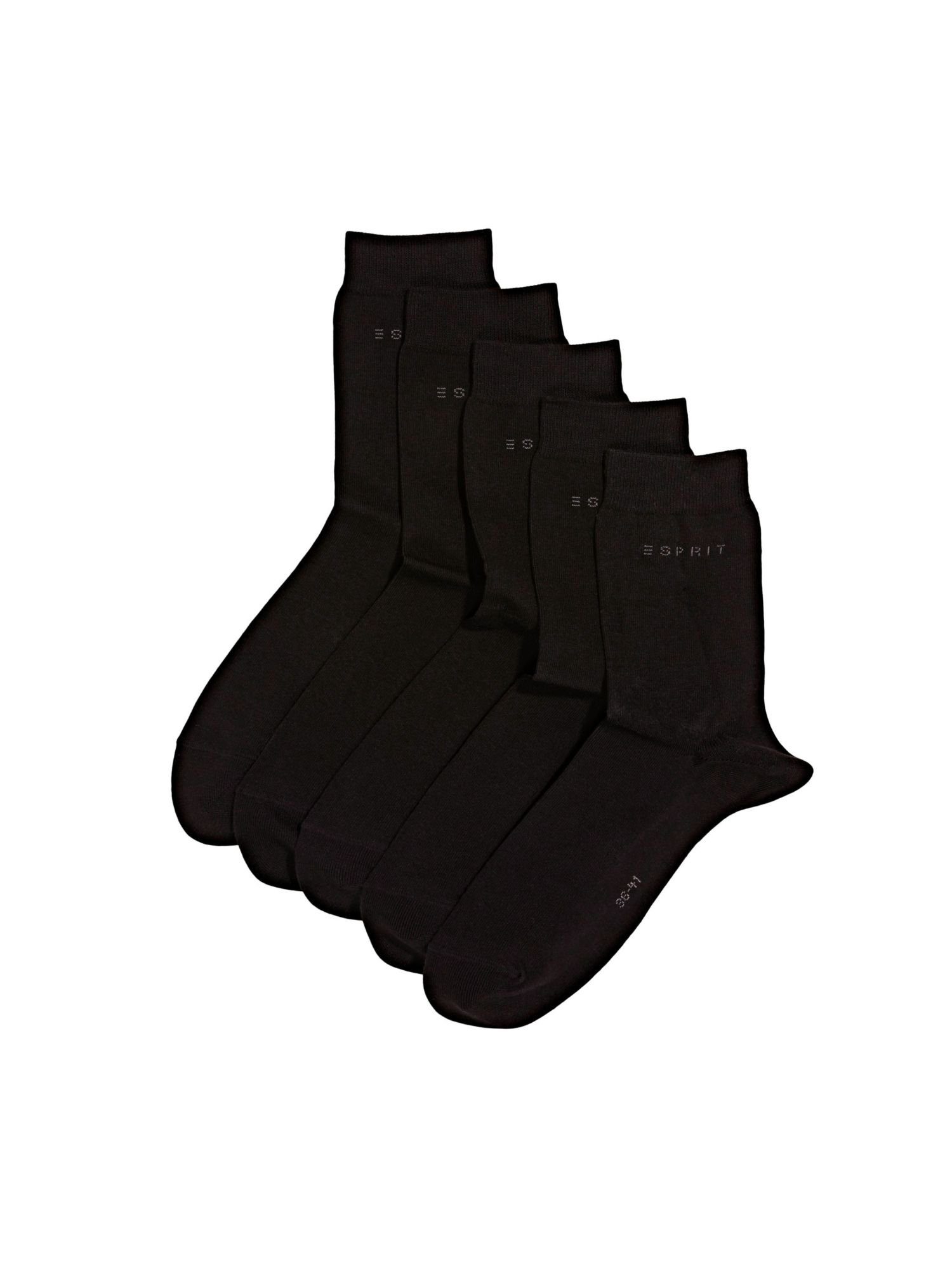 Wäsche/Bademode Socken Esprit Socken 5er-Pack unifarbene Socken, Bio-Baumwolle