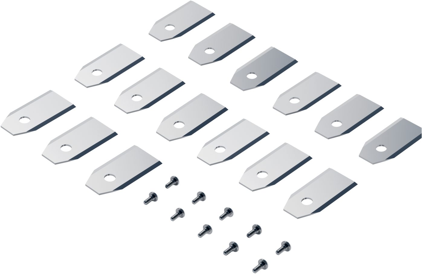 ANTHBOT Mährobotermesser 90ANT-BladeAccPack15/10, Ersatzklingen-Set für Mähroboter, 15 Klingen + 10 Schrauben