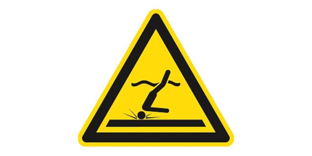 Thumbnail - König Werbeanlagen Hinweisschild Warnung vor flachem Wasser (Kopfsprung), Symbolschild, ISO 20712-1