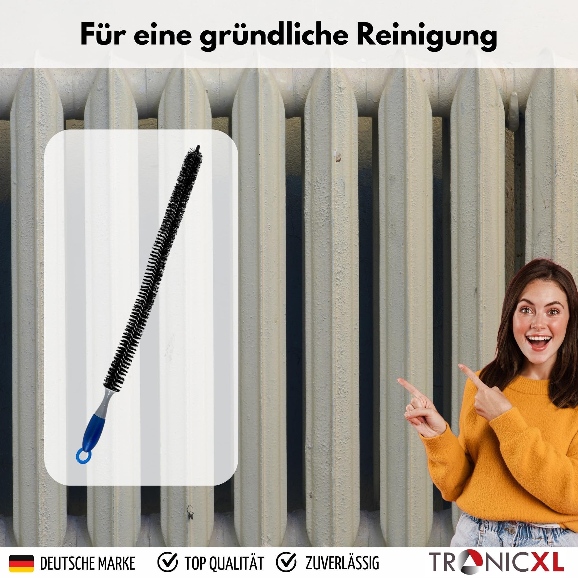TronicXL Fugenbürste Heizkörperbürste Heizungsreiniger Heizung Heizkörper B günstig online kaufen