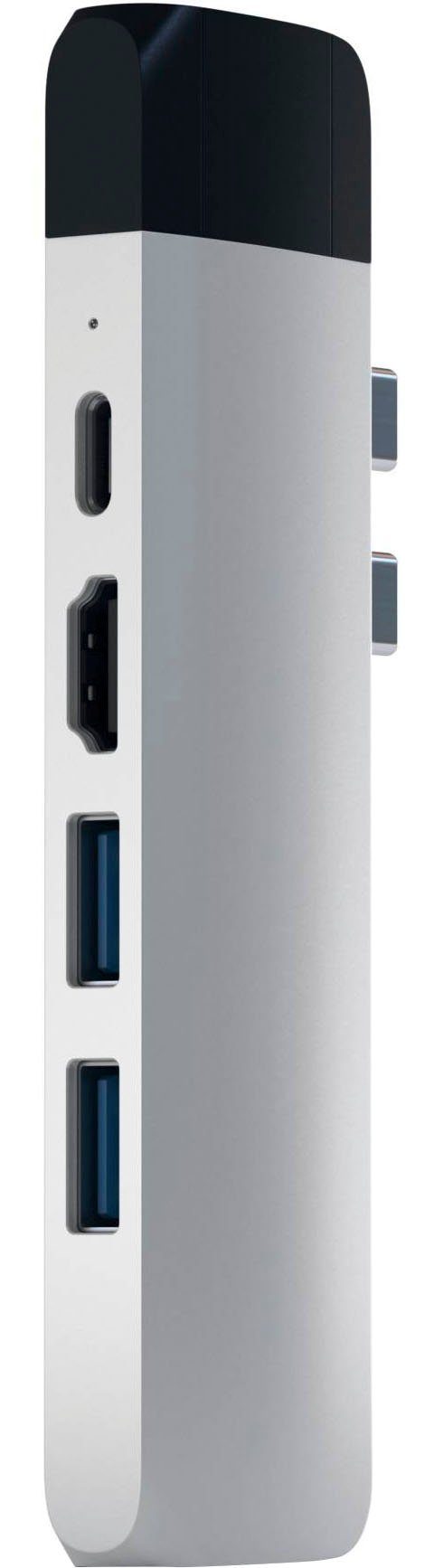 Satechi Type-C Pro Hub 4K HDMI with Ethernet USB-Adapter HDMI, USB 3.0 Typ A, USB Typ C zu RJ-45 (Ethernet)