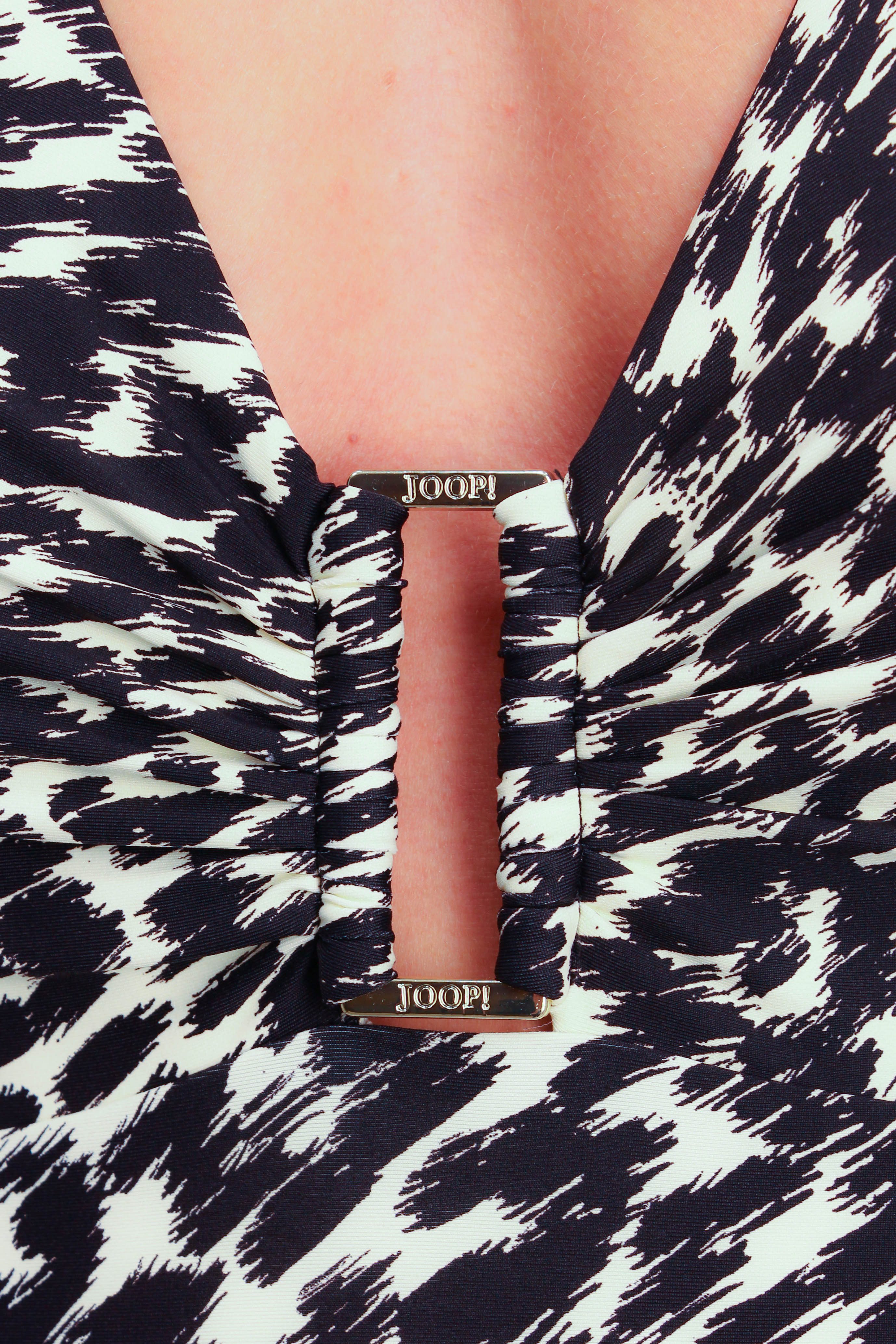 JOOP! Badeanzug Animal Breite Bänder zum Schnüren, Animal-Print