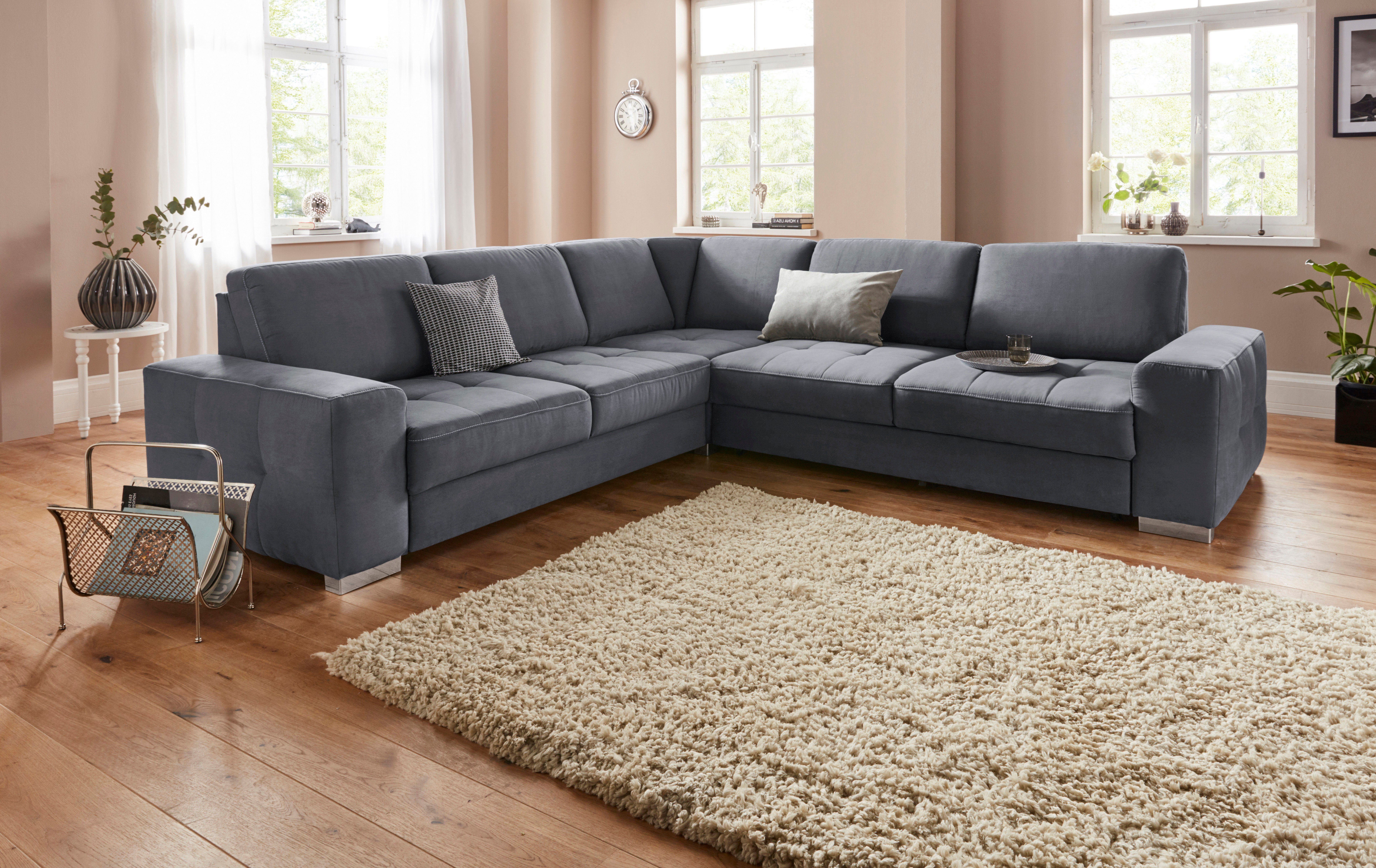 sit&more Ecksofa "Santorini L-Form" mit Federkern und Sitztiefenverstellung günstig online kaufen