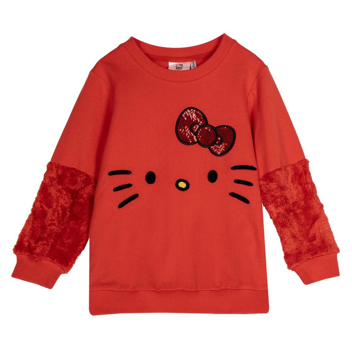 Cerda Sweatshirt Hello Kitty Sweatshirt Kinder 100 % Baumwolle angeraut bequem