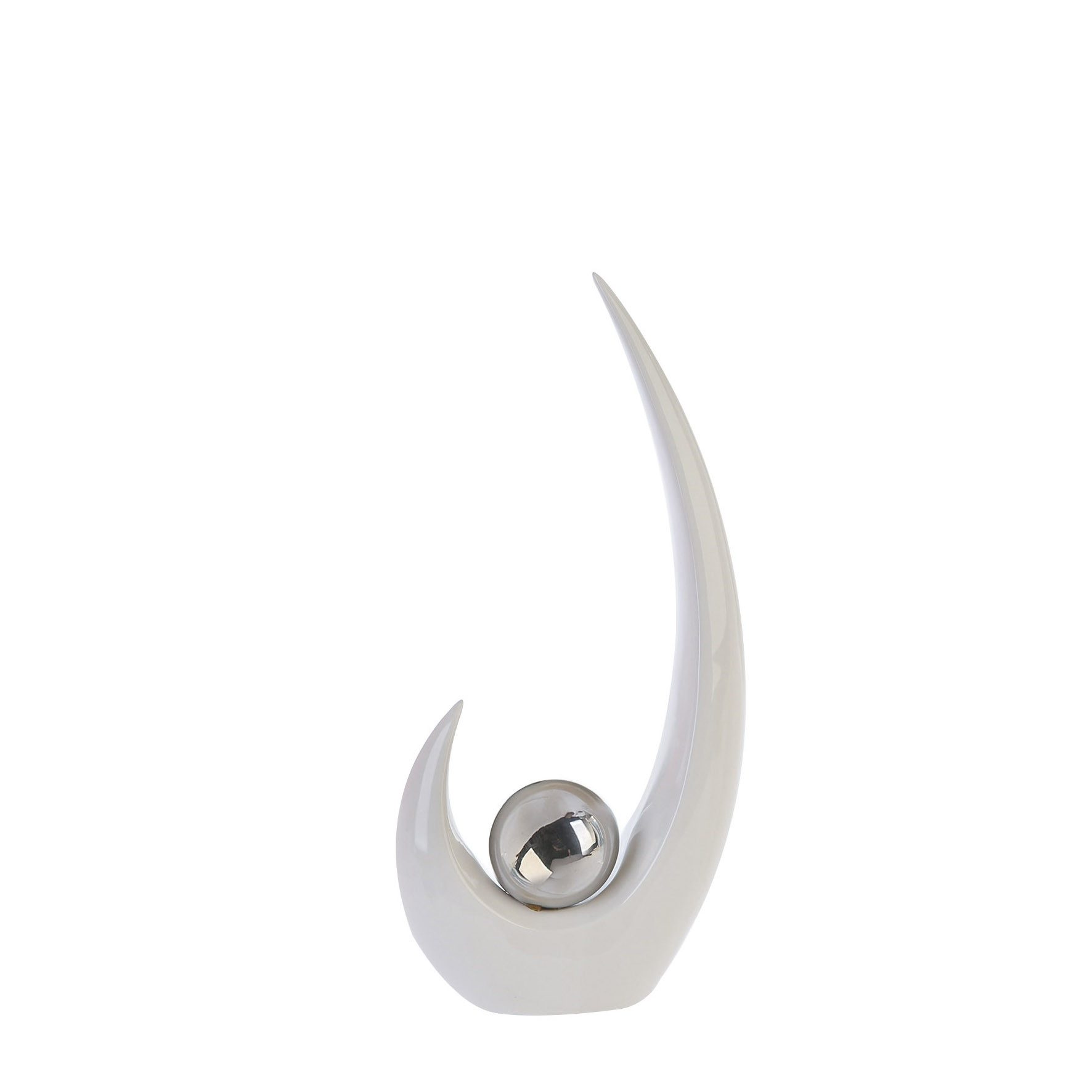GILDE Skulptur GILDE Skulptur Move - weiß - H. 36,5cm x B. 17cm (1 Stück)