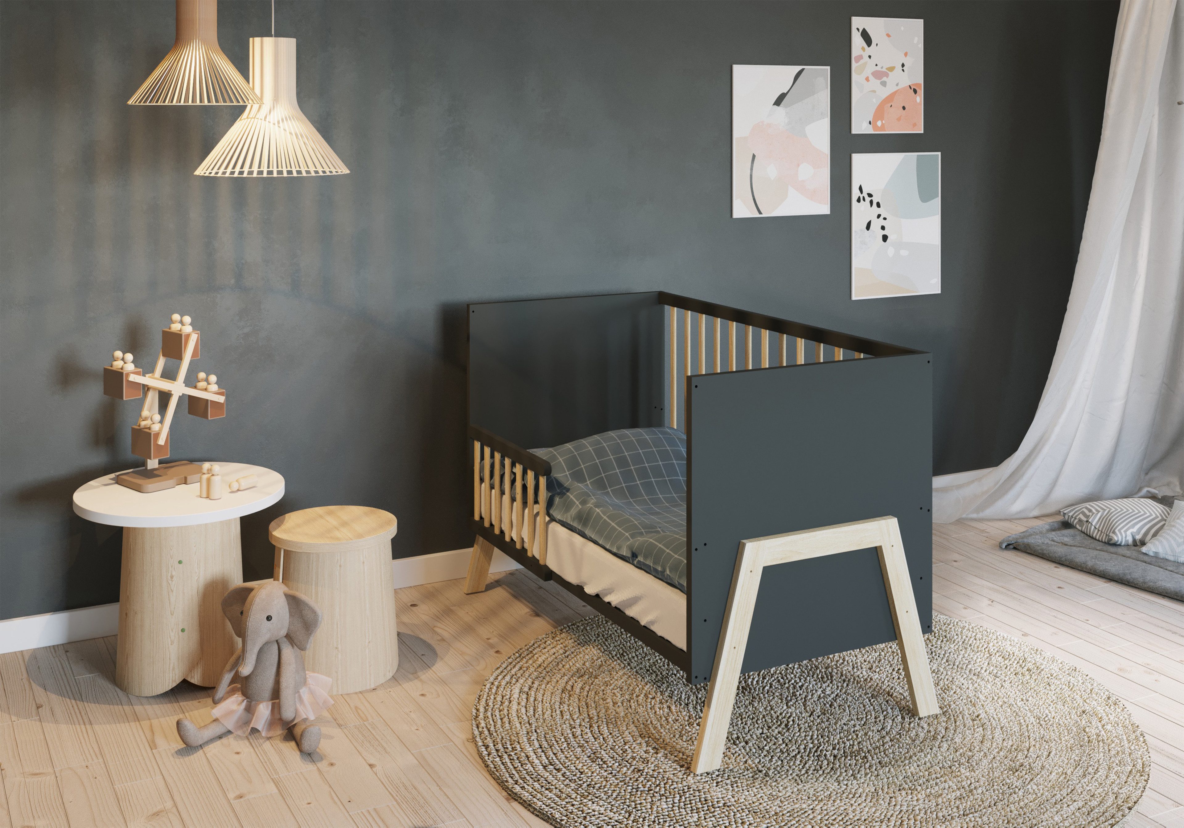 FabiMax Babybett Lunara 120x60 cm, 3-fach günstig online kaufen