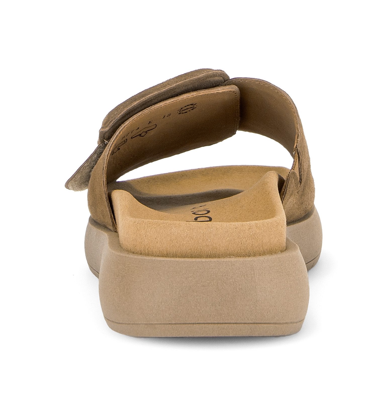 Gabor Pantolette, Plateau, Sommerschuh, Schlappen mit großer Zierschnalle