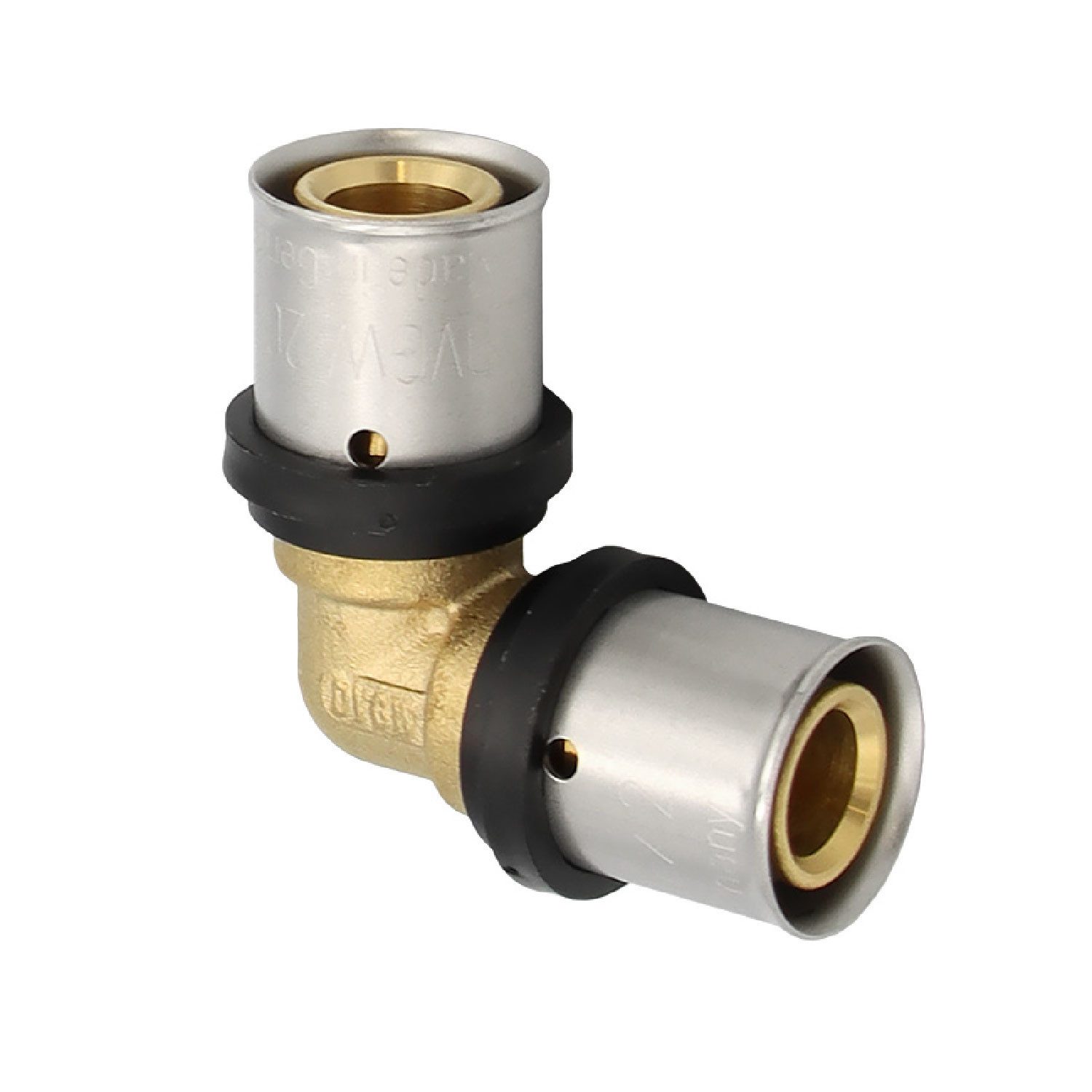 PipeTec Deutschland Pressfitting Pressfitting Winkel 20x2 mm 90 Grad TH Kontur für Alu-Verbundrohr