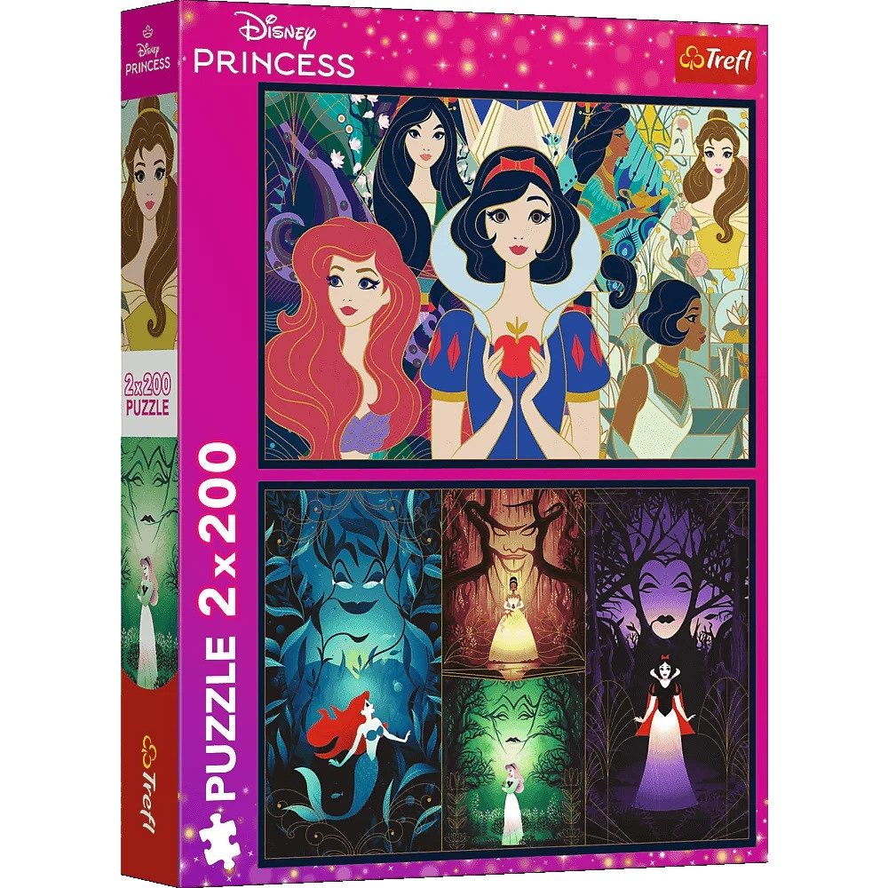 Trefl Puzzle Trefl, Disney Princess, 2x 200 Teile Puzzle, 200 Puzzleteile