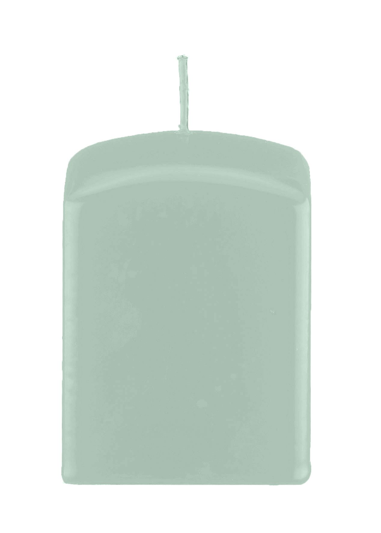 Kopschitz Kerzen Stumpenkerze Quader, Quadratische Kerzen Seafoam Seemoos 60 x Ø 60/60 mm, 16 Stück