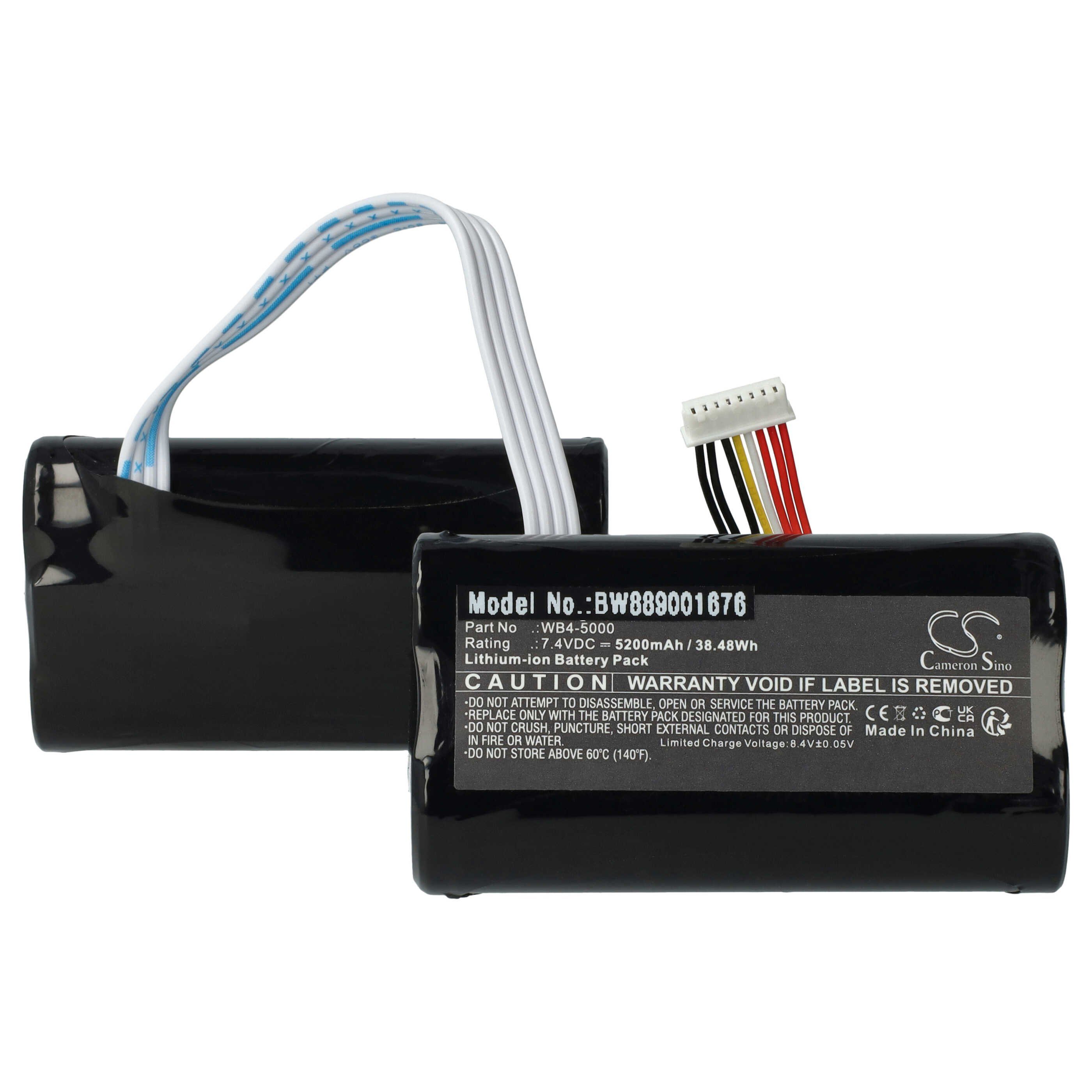 vhbw Akku passend für DJI RC1A Drohne-Controller (5200 mAh, 7,4 V, Li-Ion) Drohnen-Akku Akku Li-Ion 5200 mAh (7,4 V, 1 St), Leistungsfähiger Austausch-Akku für den Controller Ihrer Drohne