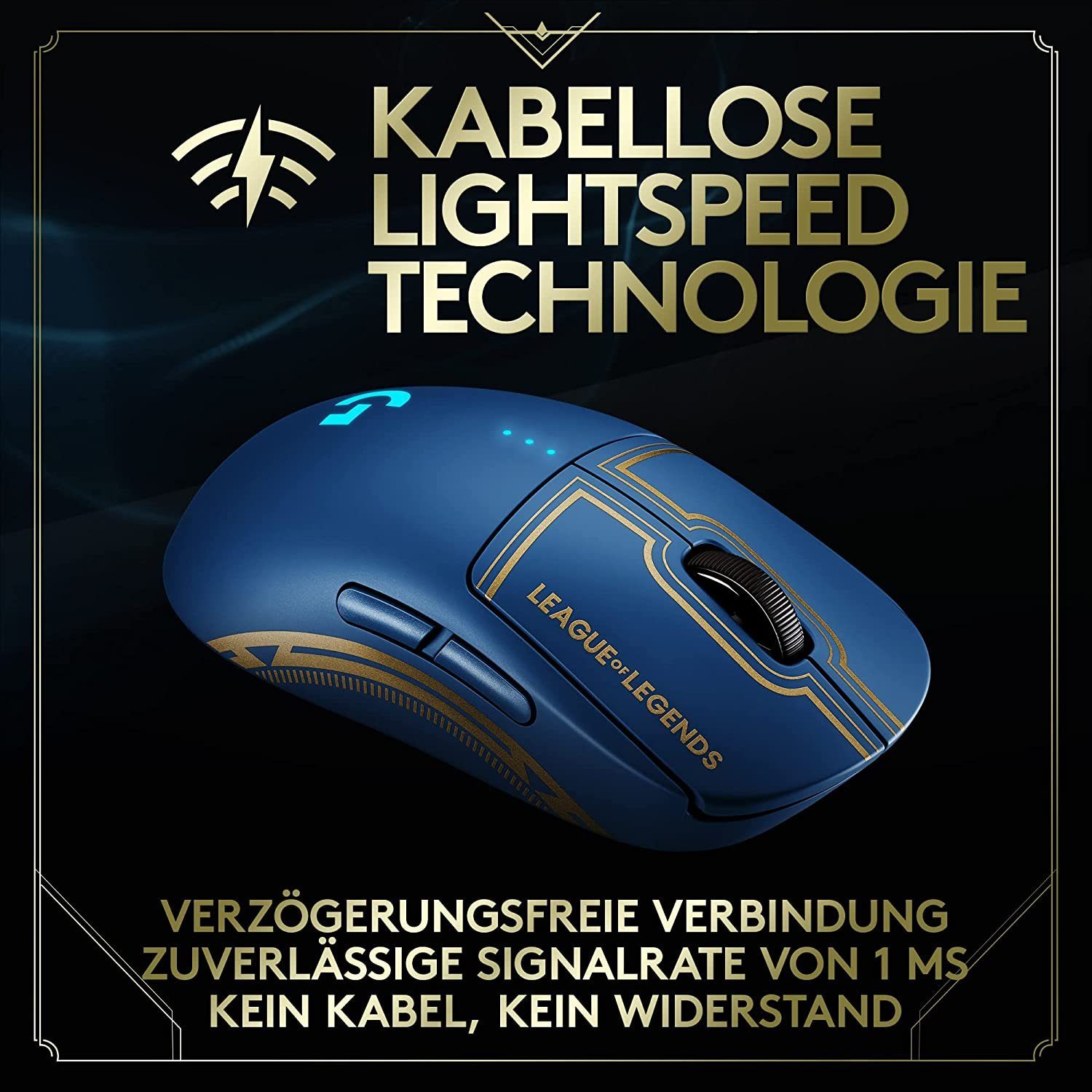Logitech G PRO Wireless Gaming Mouse League of Legends Edition Gaming-Maus