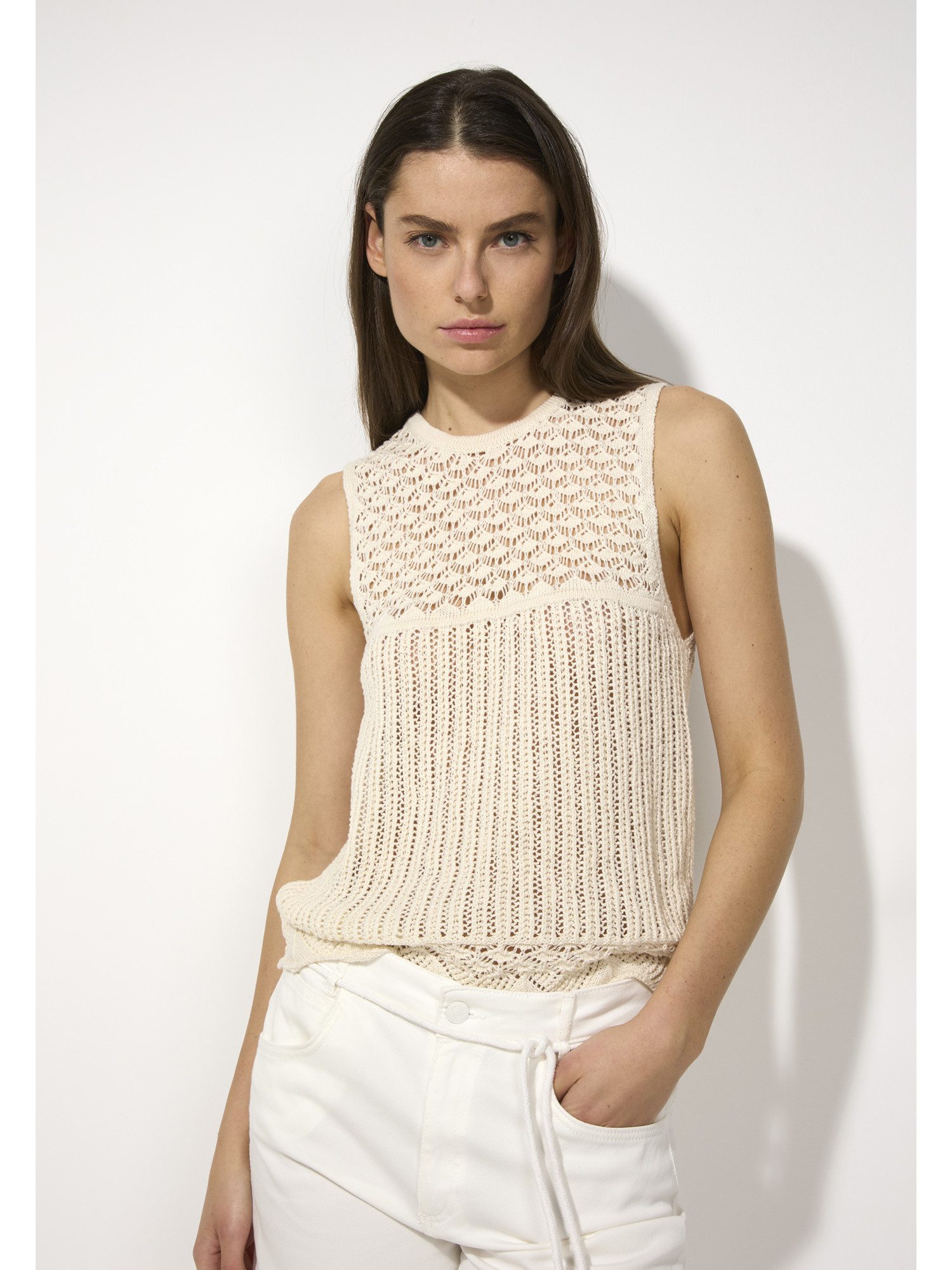 MORE&MORE Pullunder Ajourstrick günstig online kaufen