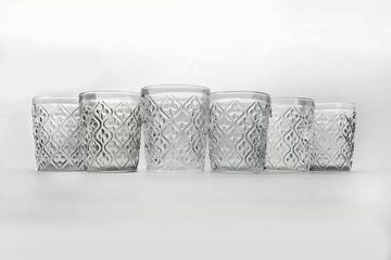 Villa d'Este Gläser-Set Marrakech Transparent, Glas, Wassergläser-Set, 6-teilig, Inhalt 240 ml