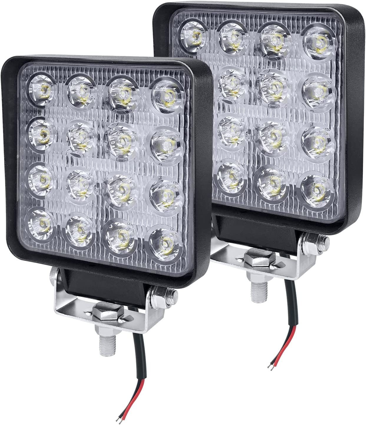 [Überraschender Preis!] UISEBRT LED Scheinwerfer LED Flutlicht 2 48W 12V x Arbeitsscheinwerfer