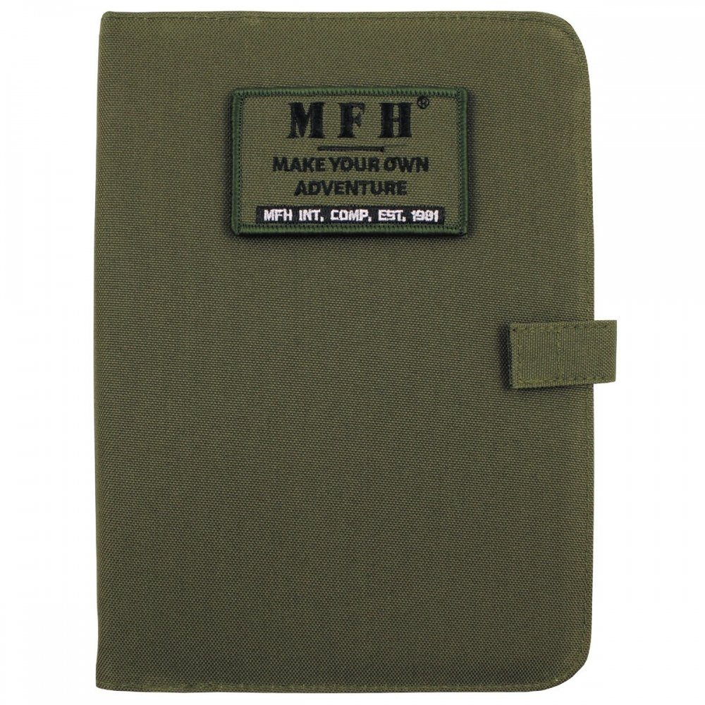 MFH Terminplaner Terminplaner, A5, oliv, Ringbuchhalterung, Blätter, inklusive Notizblätter