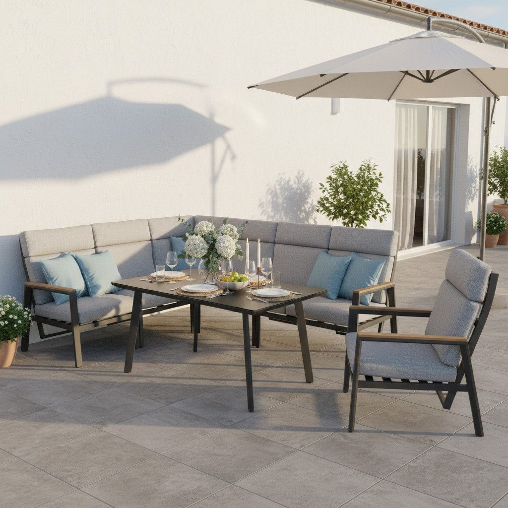 MANDALIKA Garden Gartenlounge-Set Dining Lounge Set Vermont