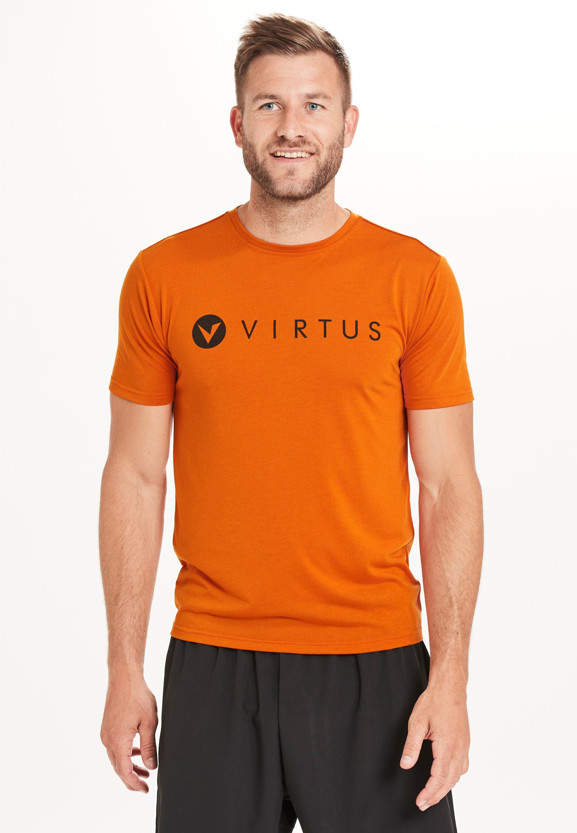 Virtus Funktionsshirt EDWARDO (1-tlg) mit schnell trocknender QUICK DRY Technologie orange