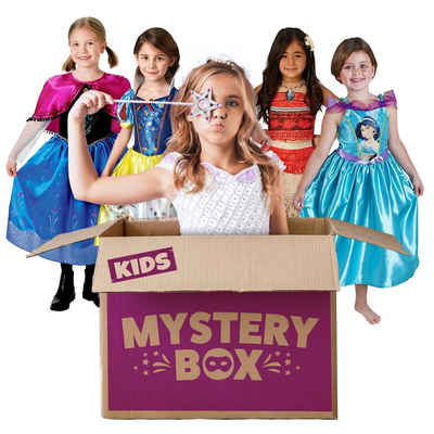 Rubie´s Kostüm Disney Mystery Box für Mädchen mit 3 Überraschungs, Zauberhafte Disney Kostümbox für Mädchen mit 3 Überraschungskostü