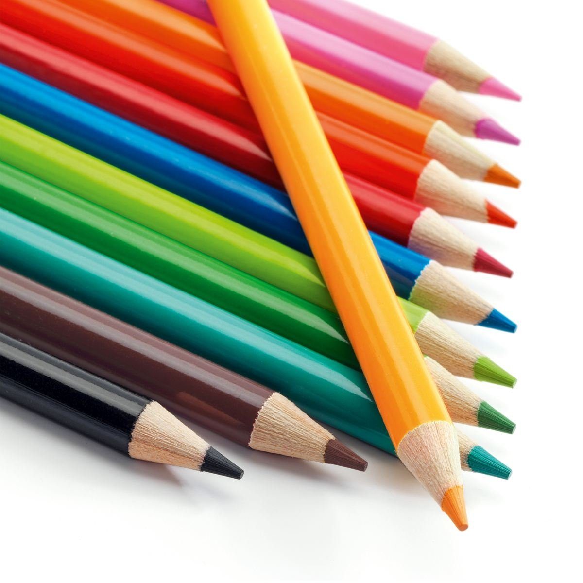 DJECO Buntstift 12 Aquarell Buntstifte