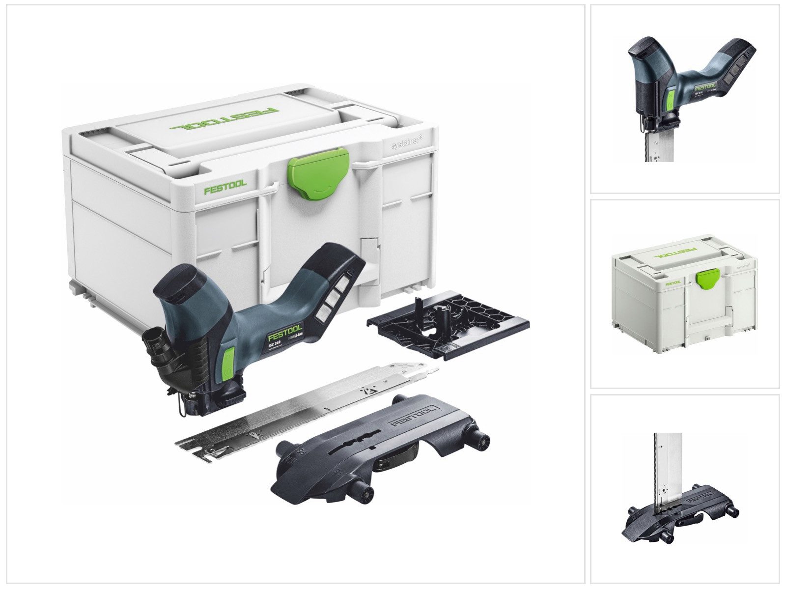 FESTOOL Kompakt-Handkreissäge ISC 240 EB-Basic Akku Dämmstoffsäge 18 V 240 mm (576571) + Systaine